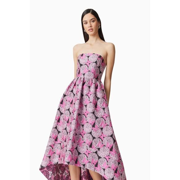 Elliatt Aimee Strapless Gown in Pink weddings parties evening events size S NWT - Picture 1 of 7